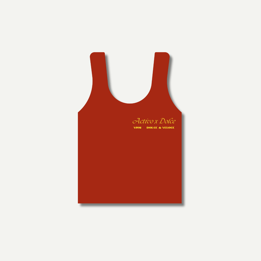 ARIANNA TANK TOP - CHIANTI RED
