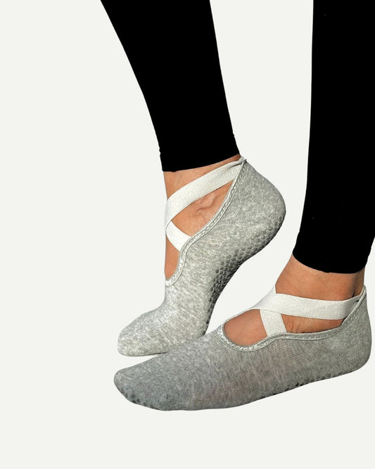 BALLET GREY - GRIP SOCK
