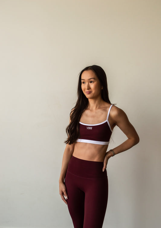 MARA HIGH-RISE TIGHTS - HERITAGE MERLOT