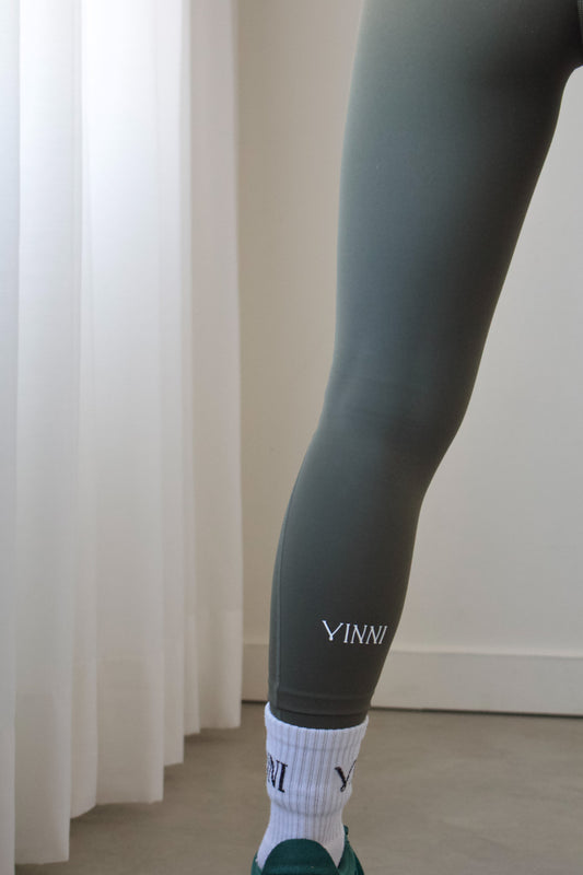 MARA HIGH-RISE LEGGINGS - MOSS