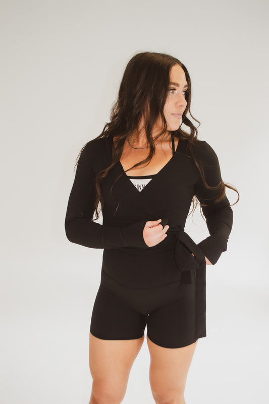 STEPHANIE 5" SHORT - JET BLACK