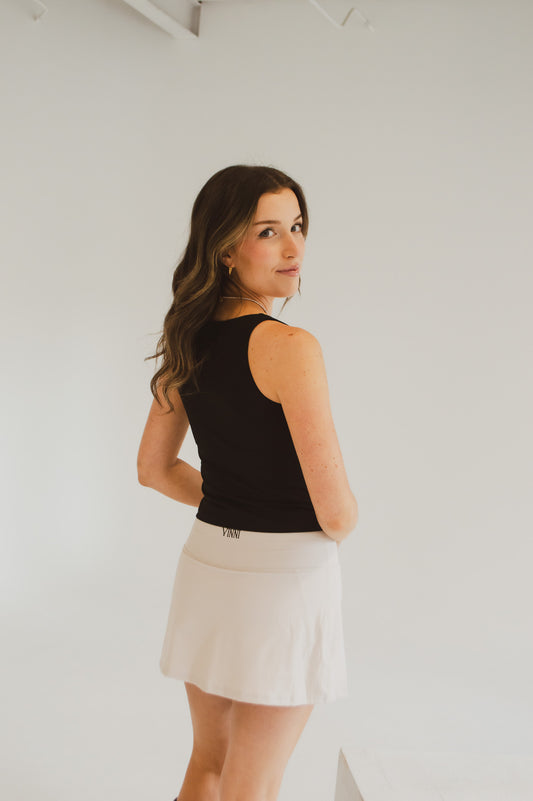 WHYNN SKIRT - OAT MILK