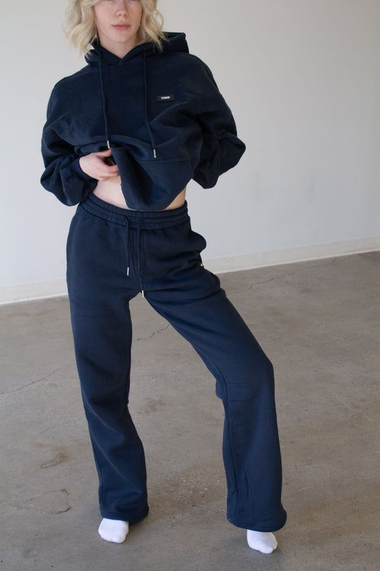 BLAKE STRAIGHT LEG SWEATS - OLD MONEY NAVY