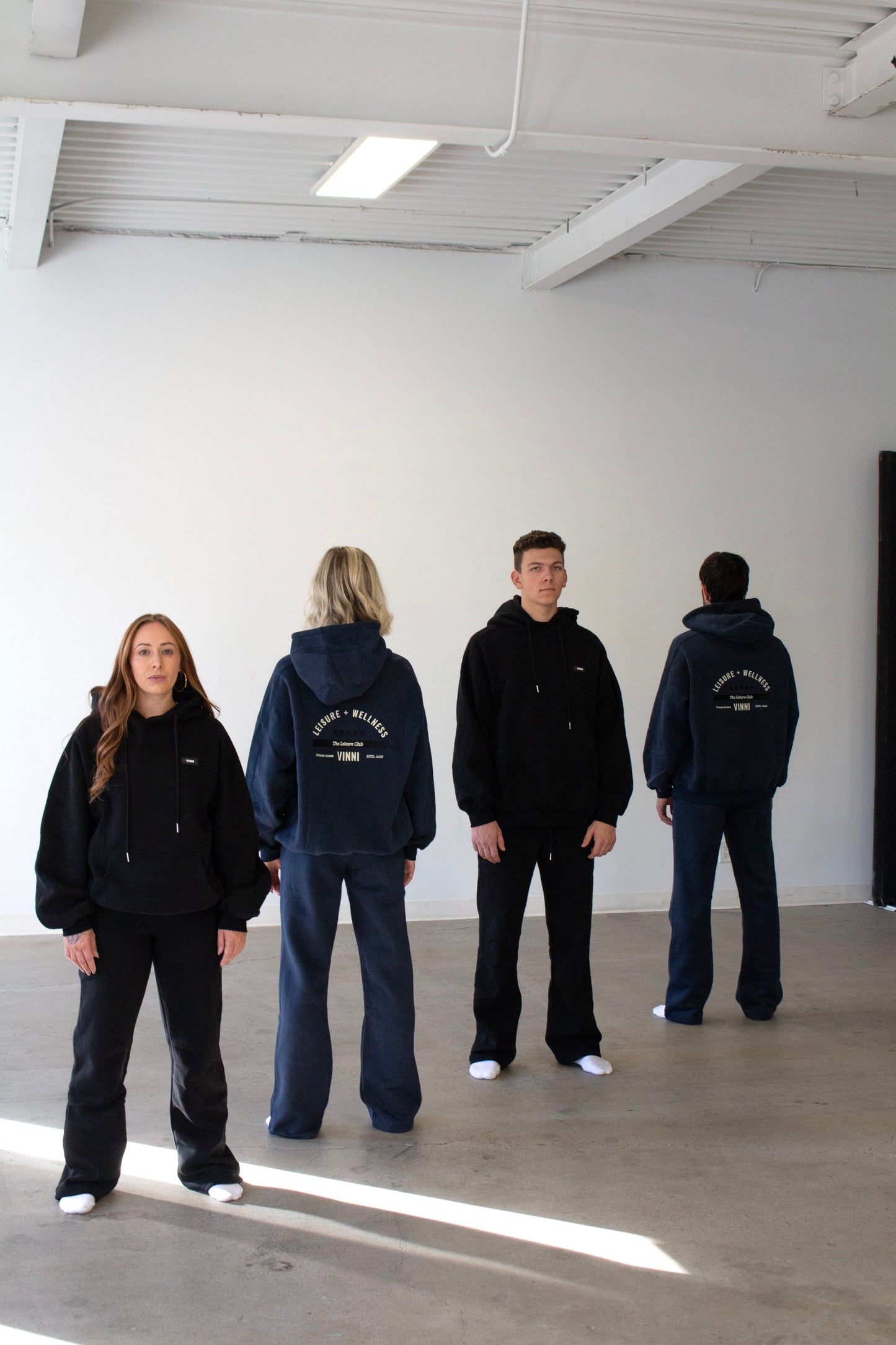 BLAKE STRAIGHT LEG SWEATS - JET BLACK