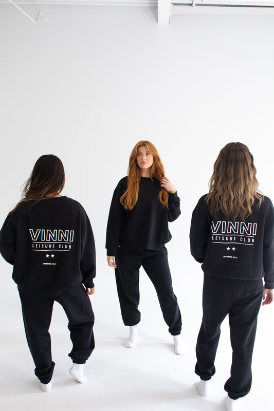 MARY CREWNECK SWEATER - JET BLACK