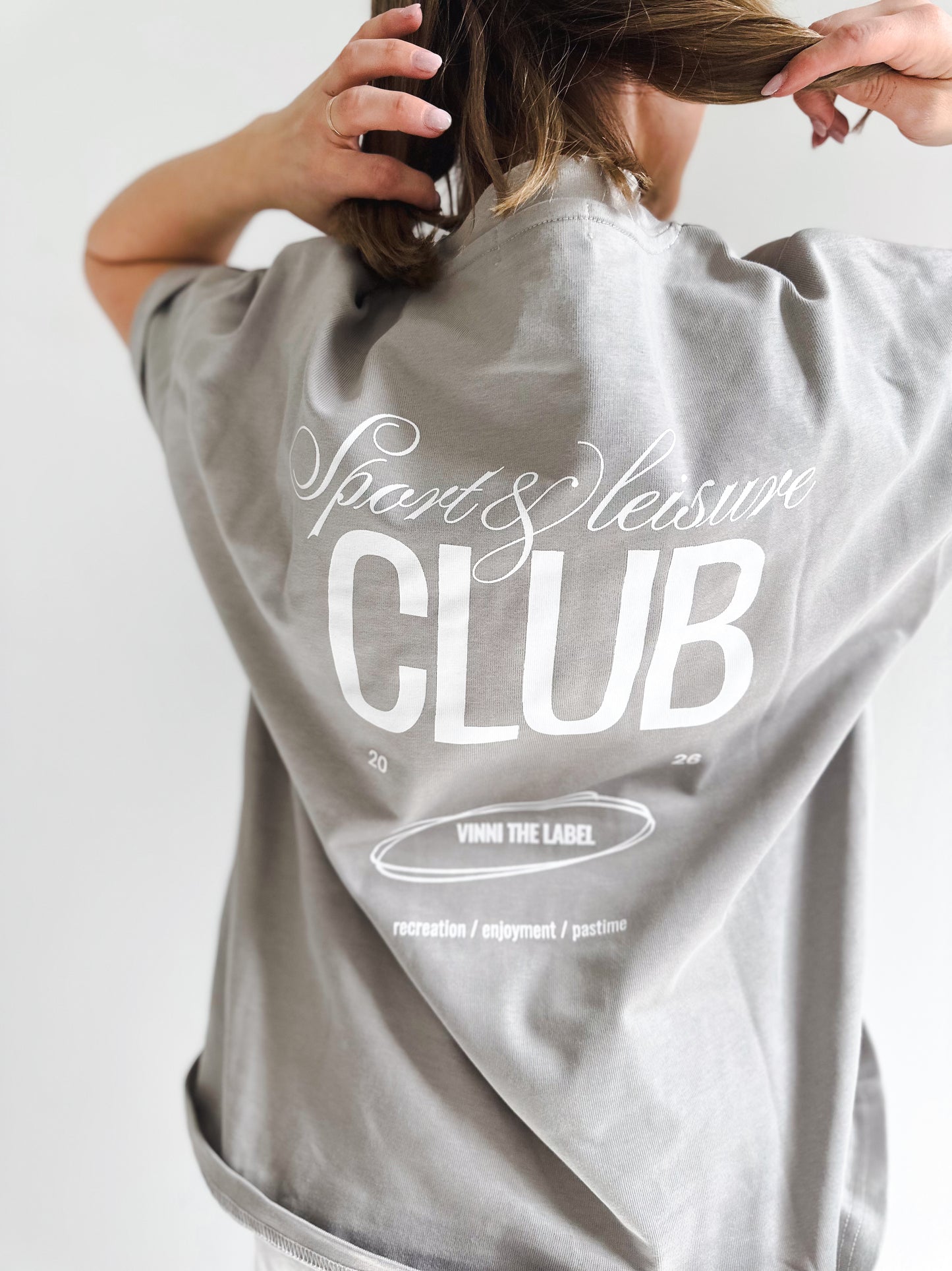 JAMES OVERSIZED TEE - GREY MIST