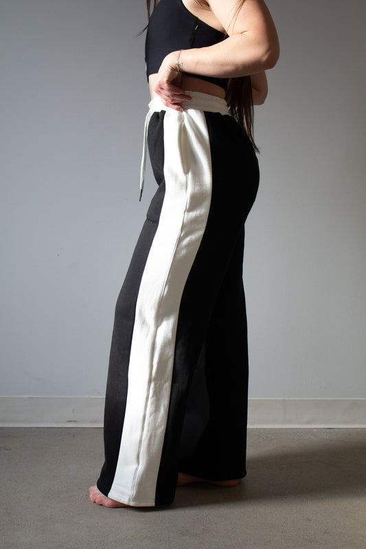 BONNIE WIDE - LEG CONTRAST SWEATS