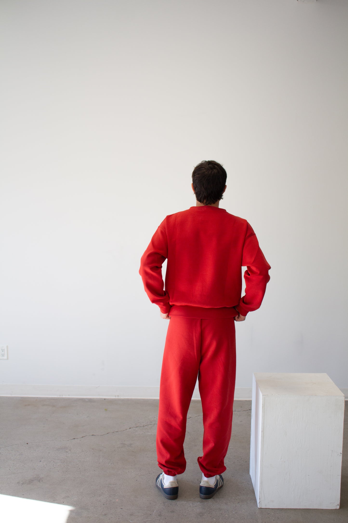 LETTY HIGH-RISE SWEATPANTS - SPEED RED