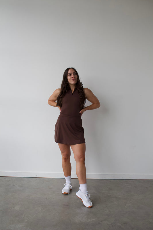 SERENA ACTIVE SKORT - BRONZE