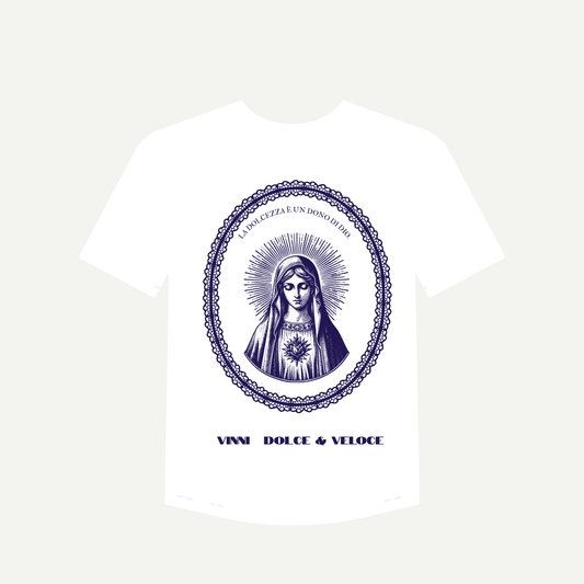 BIANCA (MADONNA) TEE - BIANCO