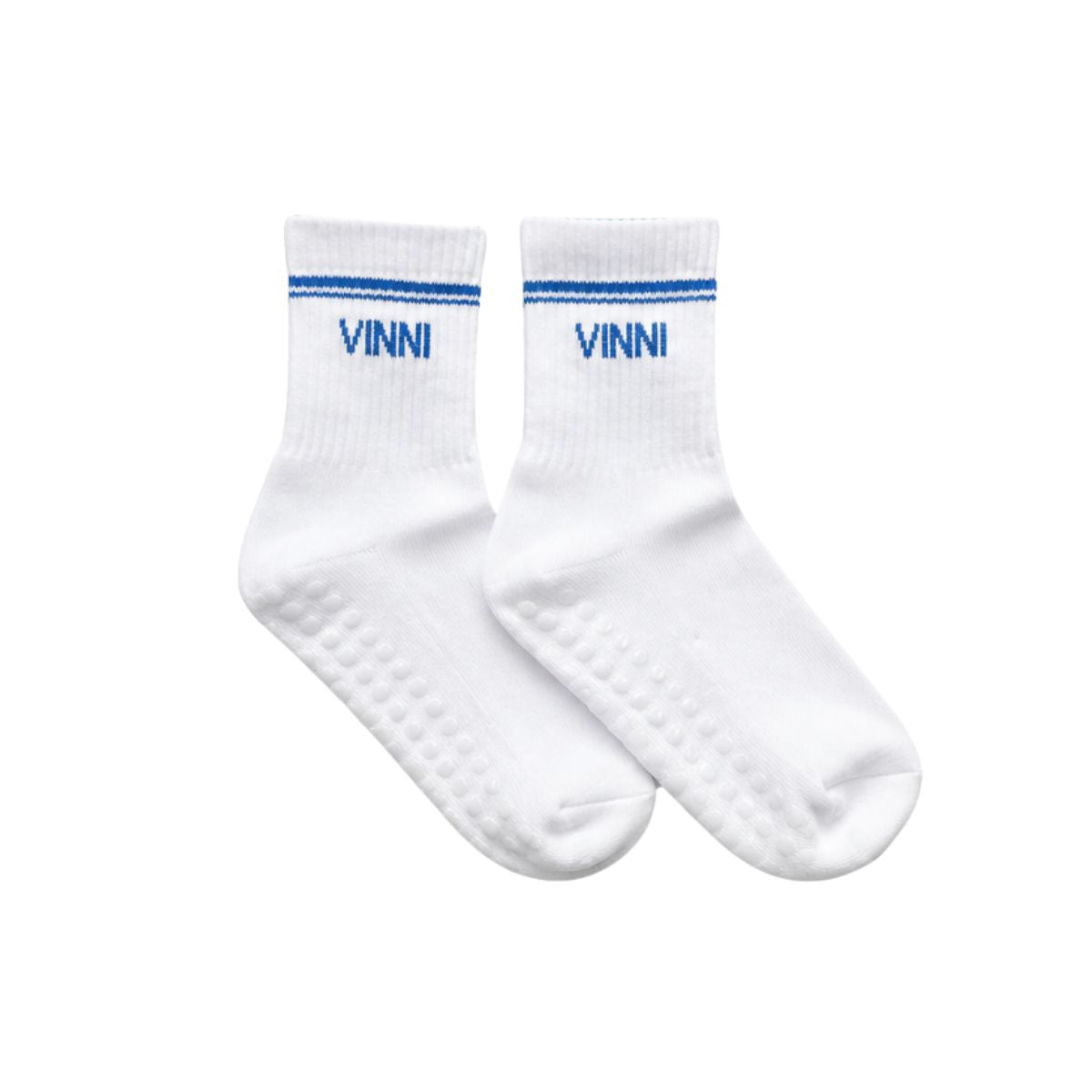 Half-Crew Grip Sock - Blue stripe