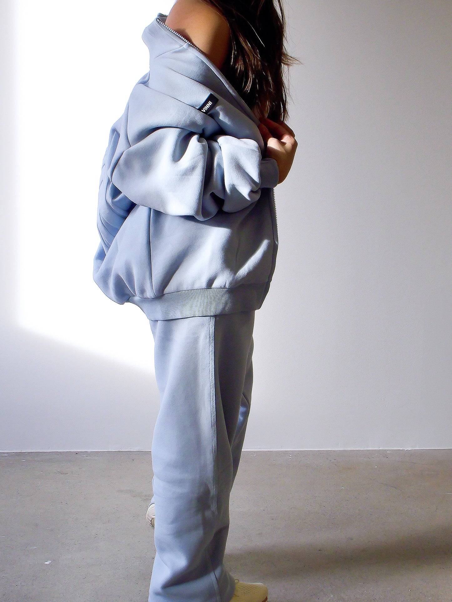 GEORGIA STRAIGHT LEG SWEATS - BLUE FROST