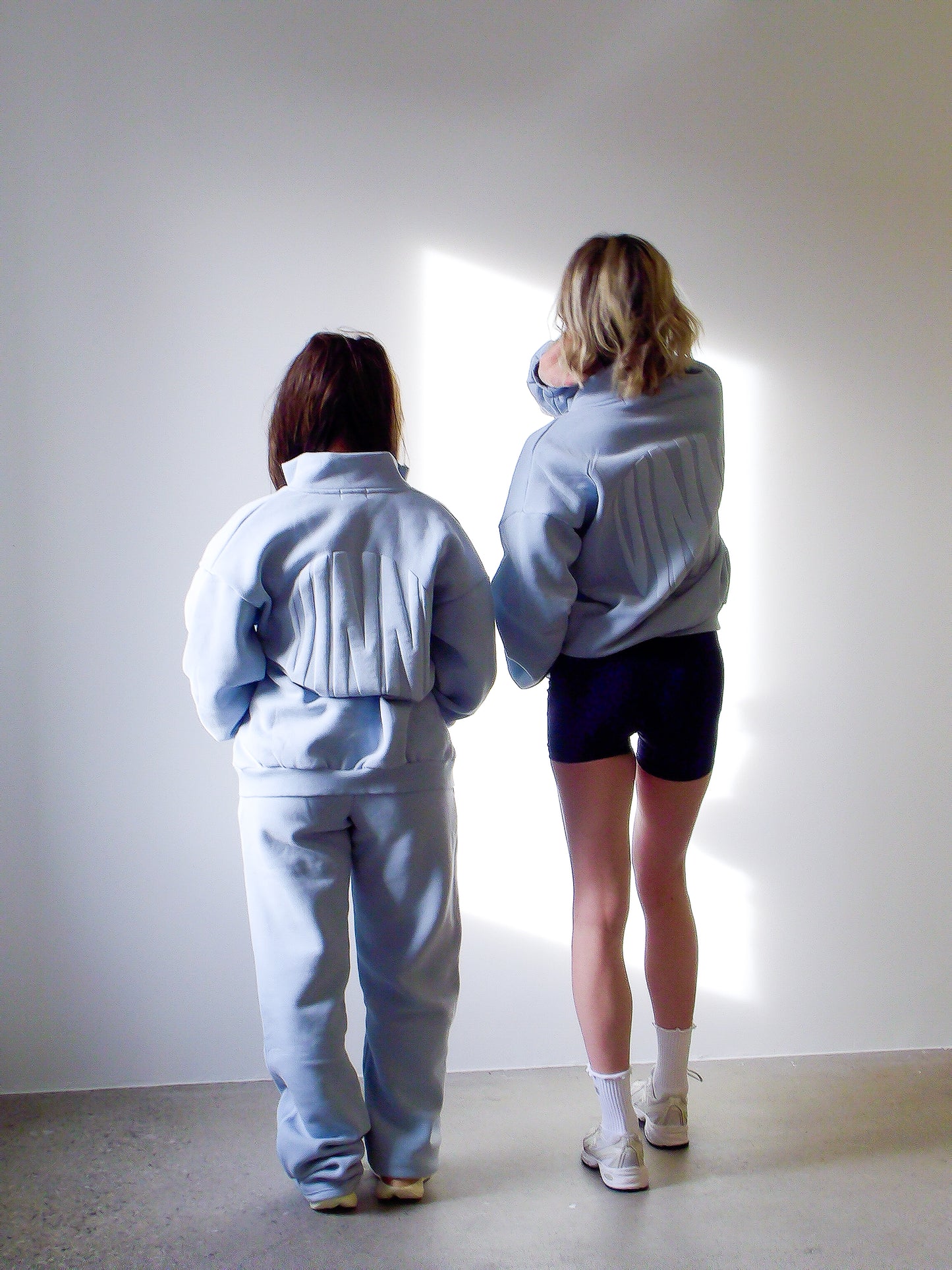 GEORGIA STRAIGHT LEG SWEATS - BLUE FROST
