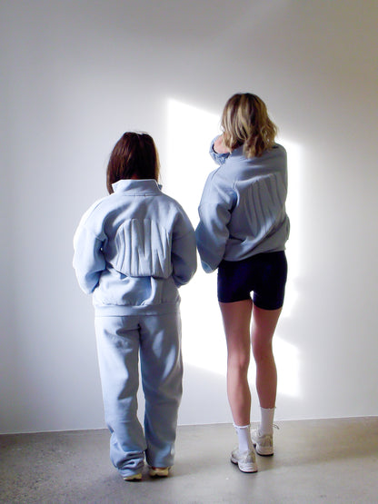 GEORGIA STRAIGHT LEG SWEATS - BLUE FROST
