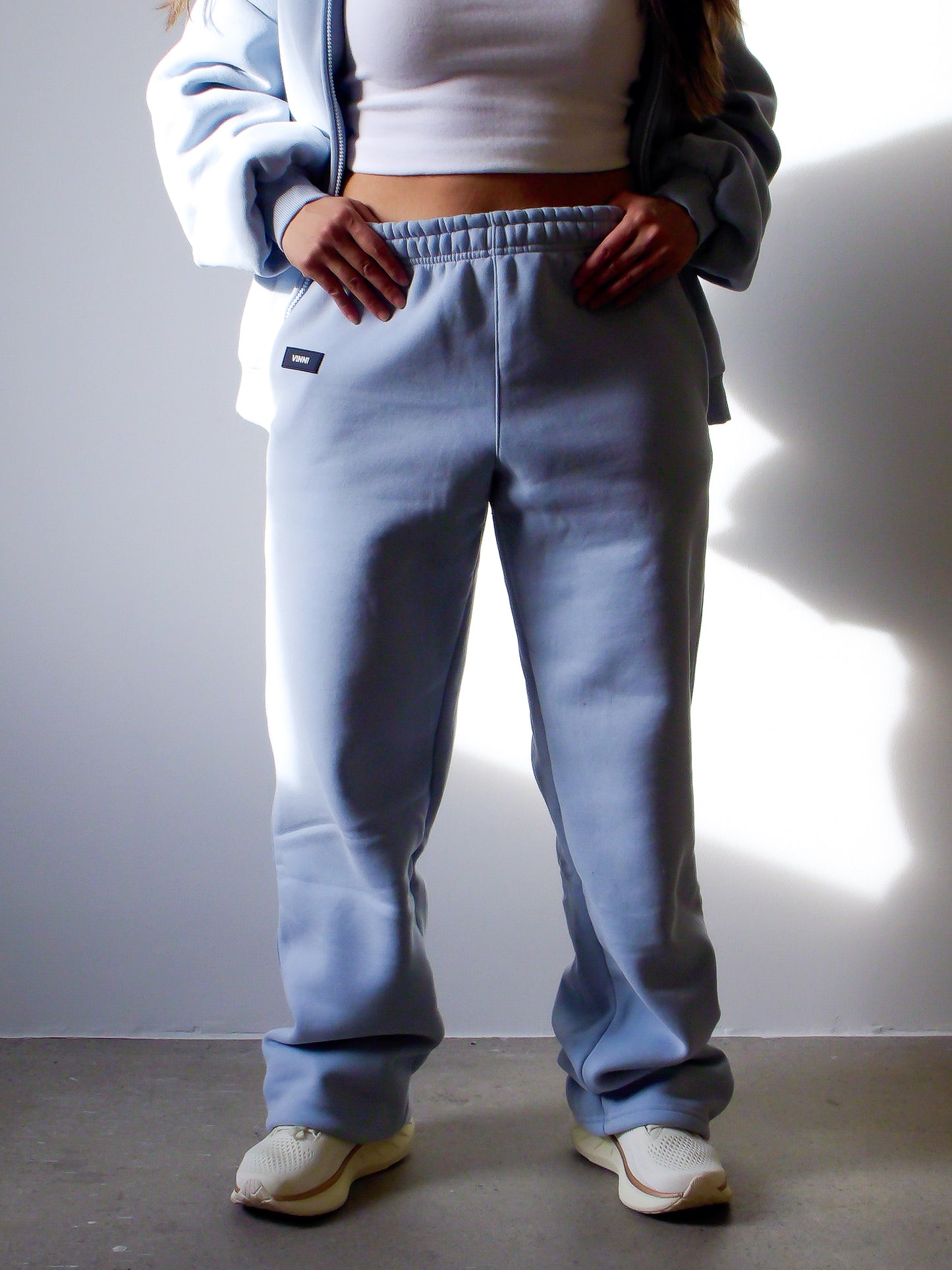 GEORGIA STRAIGHT LEG SWEATS - BLUE FROST