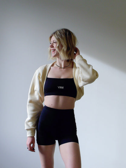 LONDON LONG-SLEEVE SHRUG - WHIPPED BUTTER