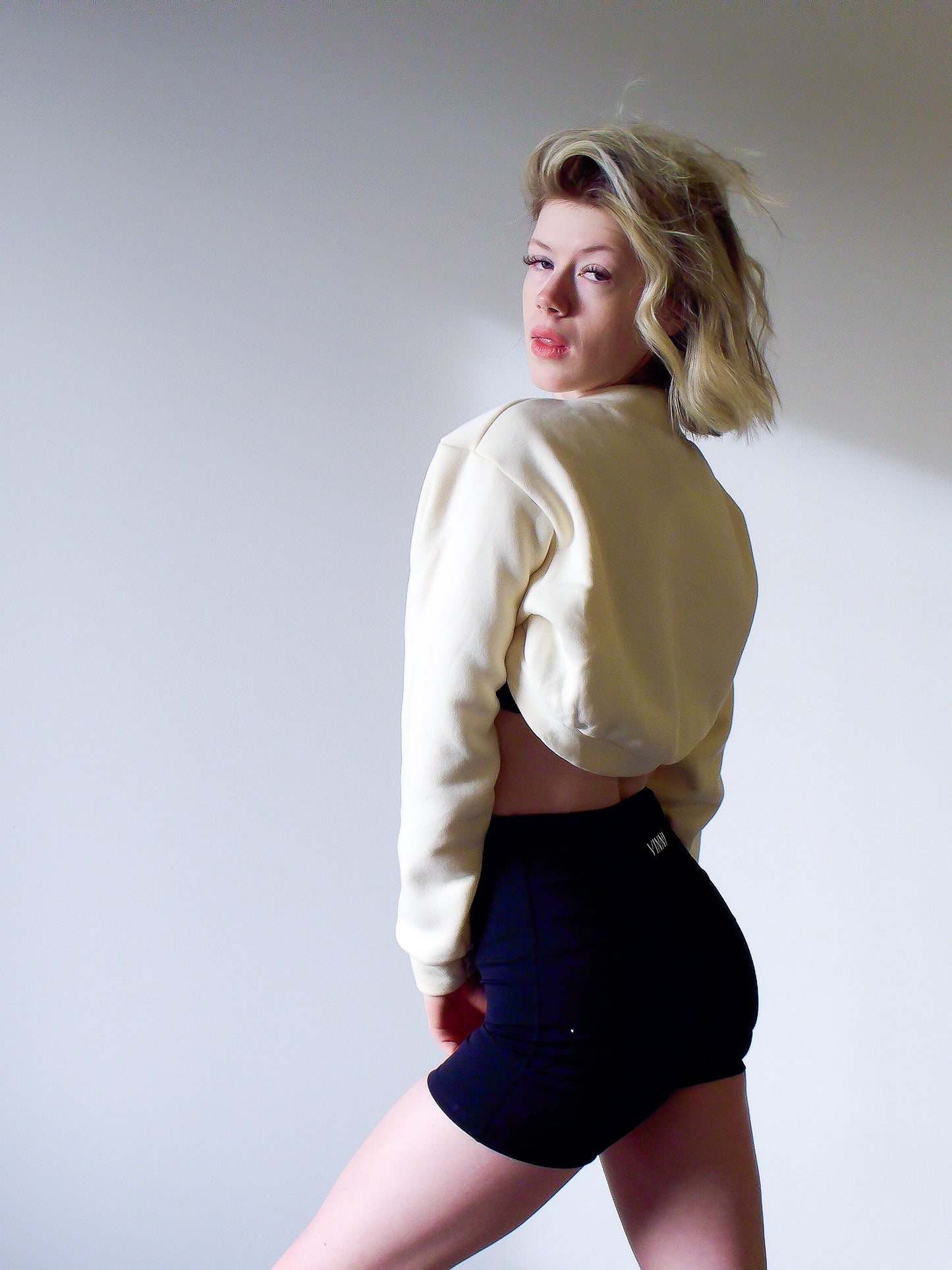 LONDON LONG-SLEEVE SHRUG - WHIPPED BUTTER