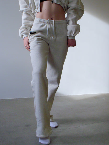GEORGIA STRAIGHT LEG SWEATS - SOFT STONE