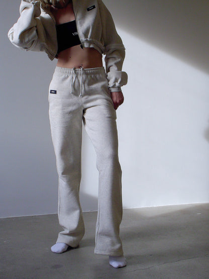 GEORGIA STRAIGHT LEG SWEATS - SOFT STONE