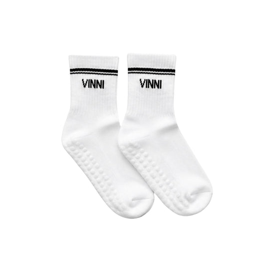 Half-Crew Grip Sock - Black Stripe