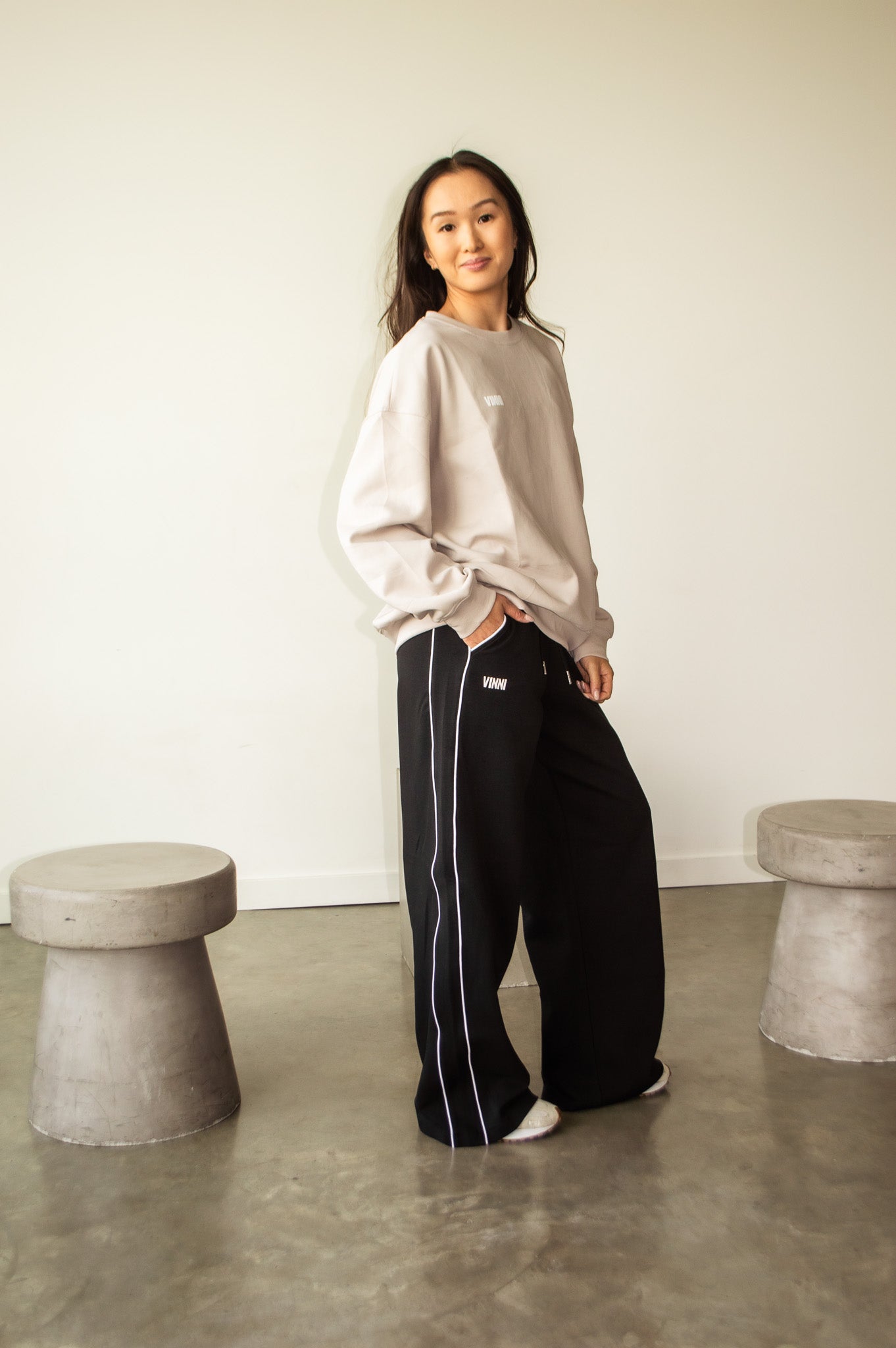 MARY CREWNECK SWEATER - CAMPUS KHAKI