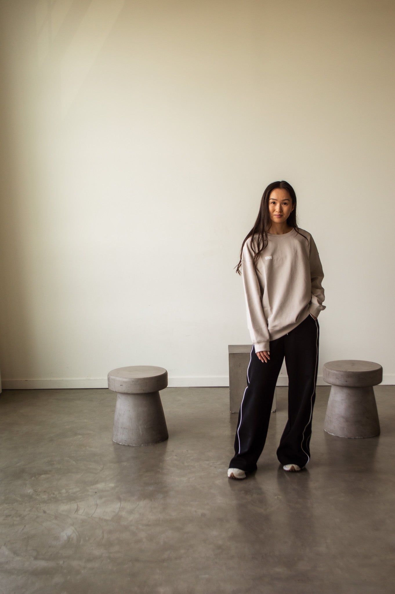 MARY CREWNECK SWEATER - CAMPUS KHAKI