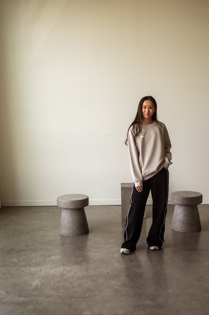MARY CREWNECK SWEATER - CAMPUS KHAKI