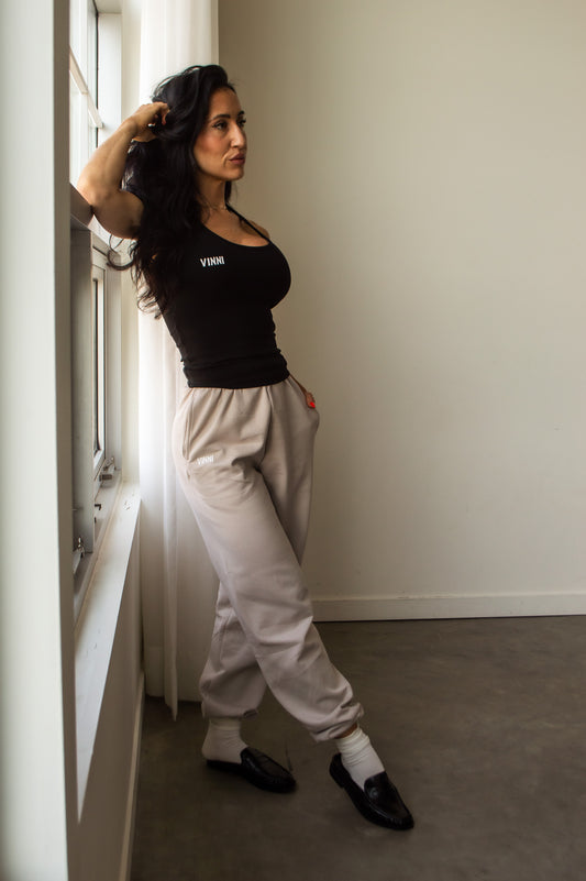 LETTY SWEATPANTS - CAMPUS KHAKI