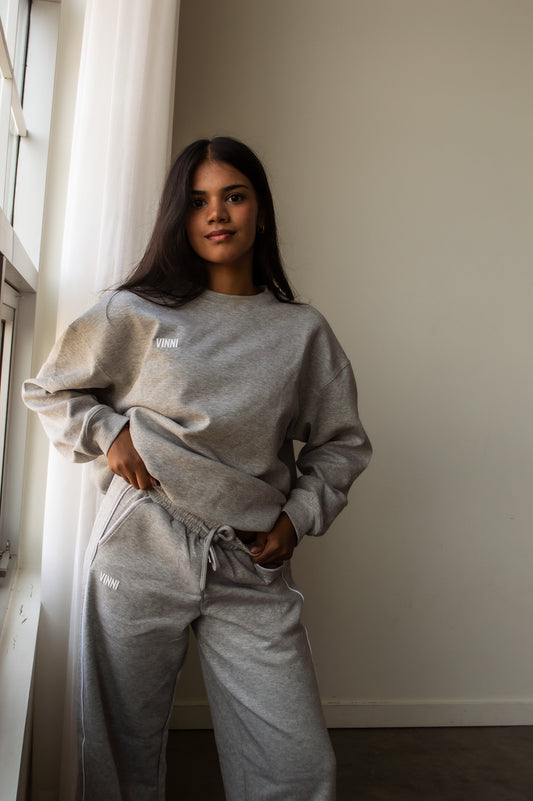 MARY CREWNECK SWEATER - ACADEMY GREY