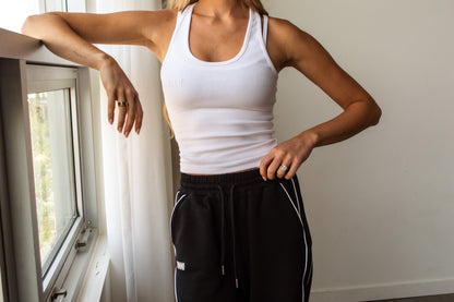 LIA RACER TANK - BRIGHT WHITE