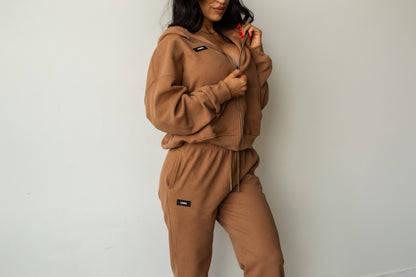 PATRICIA WAFFLE JOGGERS - CARAMEL LATTE