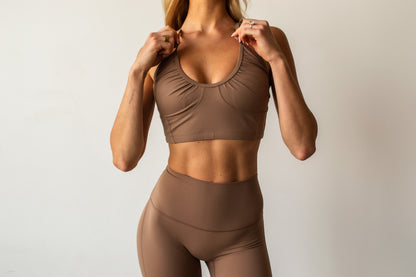 JAY SPORTS BRA - BUTTERSCOTCH