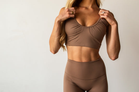 JAY SPORTS BRA - BUTTERSCOTCH