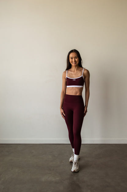 MARA HIGH-RISE TIGHTS - HERITAGE MERLOT
