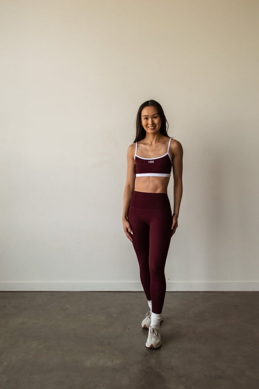 MARA HIGH-RISE TIGHTS - HERITAGE MERLOT