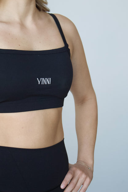 PETRA SPORTS BRA - JET BLACK