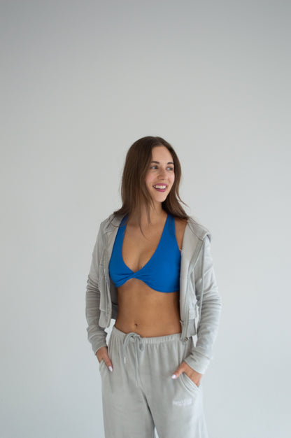 KRISTY TWIST BRA - DAYDREAM BLUE