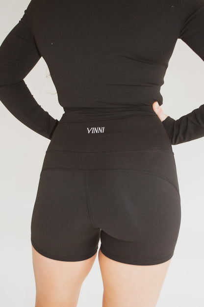 STEPHANIE 5" SHORT - JET BLACK