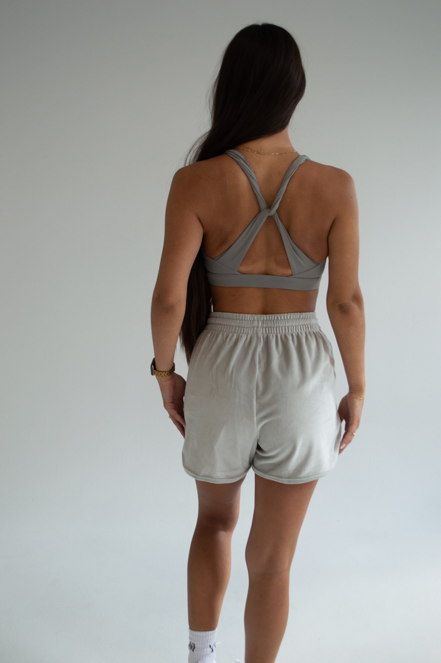 RIVER SPORTS BRA - GREY MIST