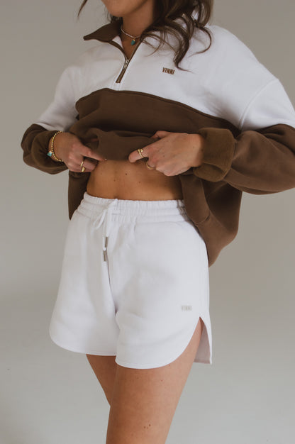 MARILYN 1/2 ZIP - RUSTIC BROWN