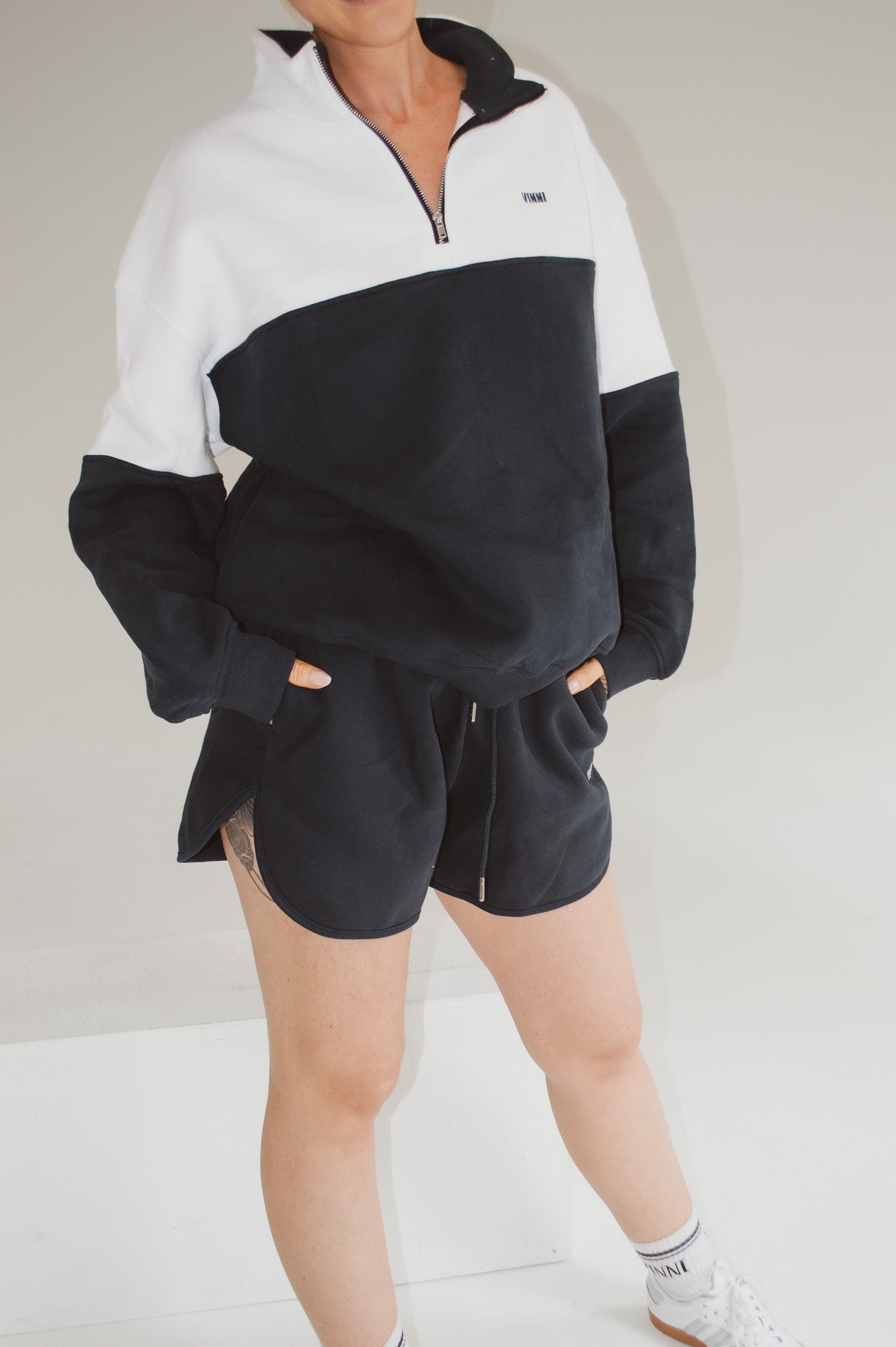 MARILYN 1/2 ZIP - OLD MONEY NAVY