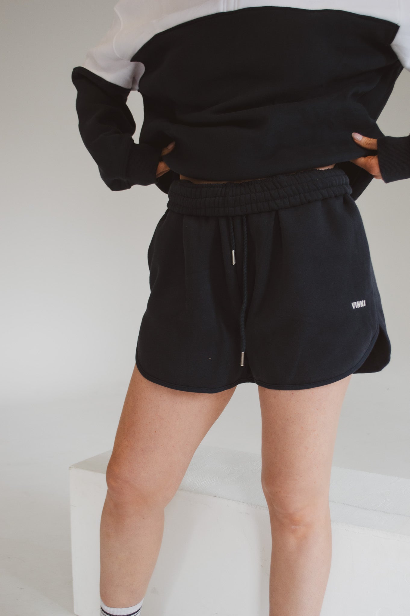 SOPHIA SWEAT SHORTS -  OLD MONEY NAVY