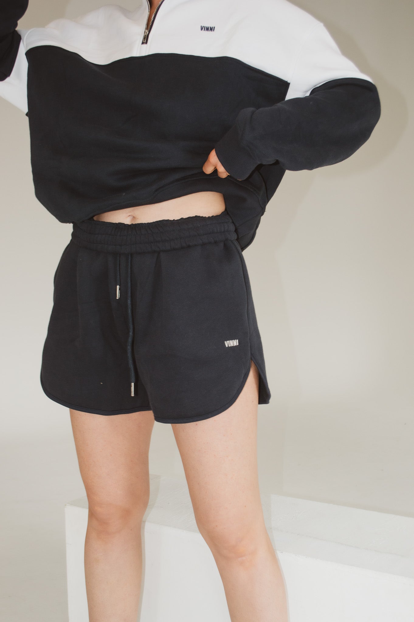 SOPHIA SWEAT SHORTS -  OLD MONEY NAVY