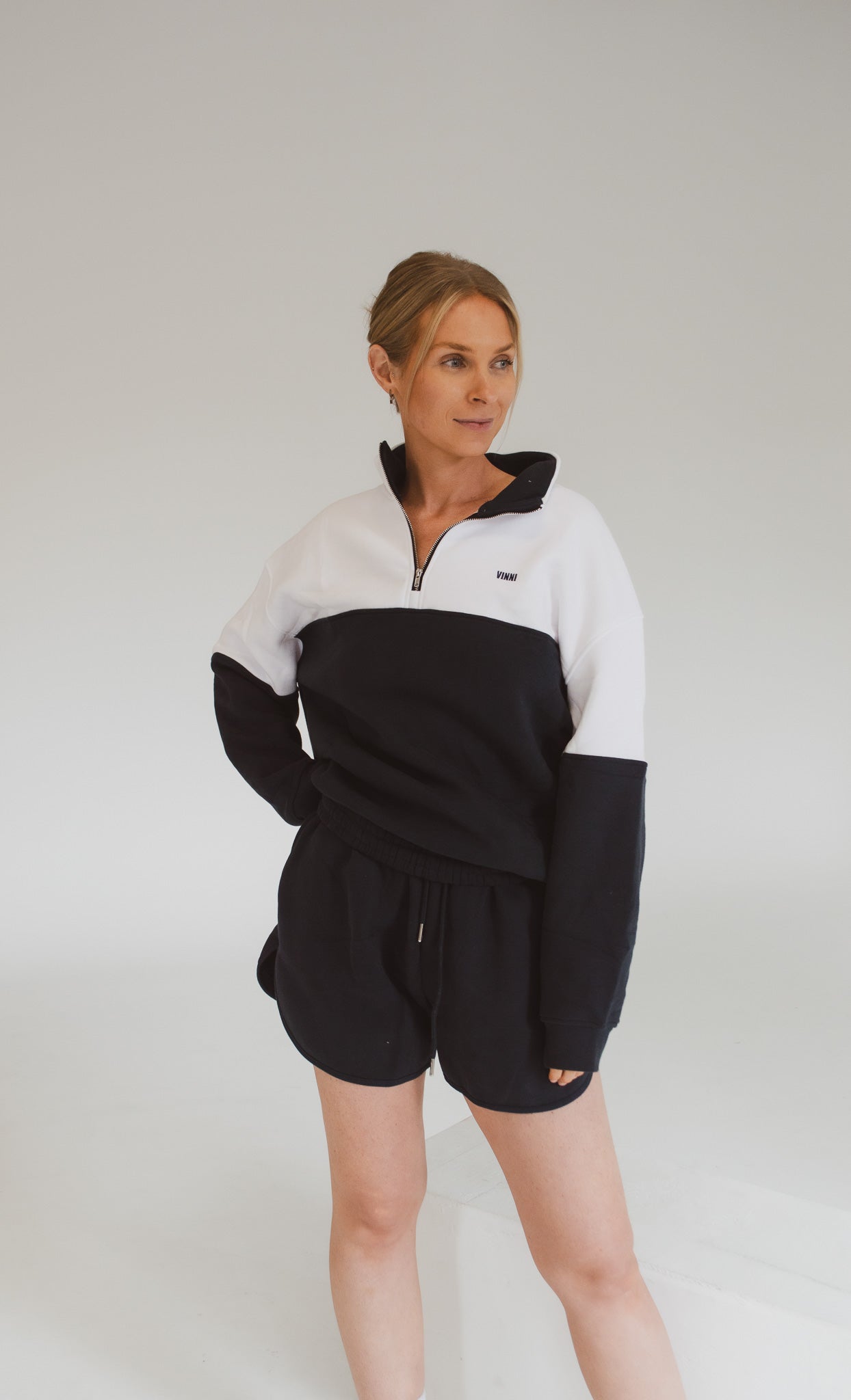 MARILYN 1/2 ZIP - OLD MONEY NAVY