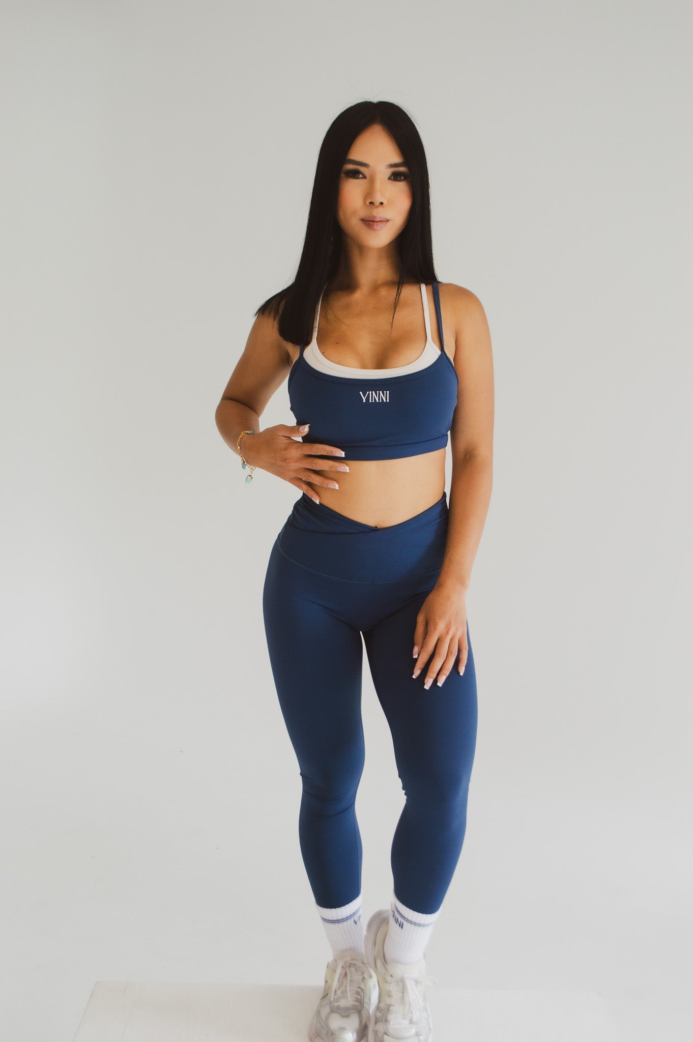 MIKYLA CROSS TIGHTS - OLD MONEY NAVY