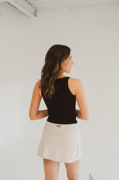 WHYNN SKIRT - OAT MILK