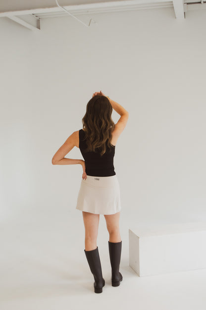 WHYNN SKIRT - OAT MILK