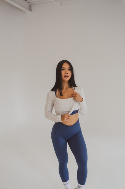 JO-ANNE STRECH LONG-SLEEVE - GREY MIST