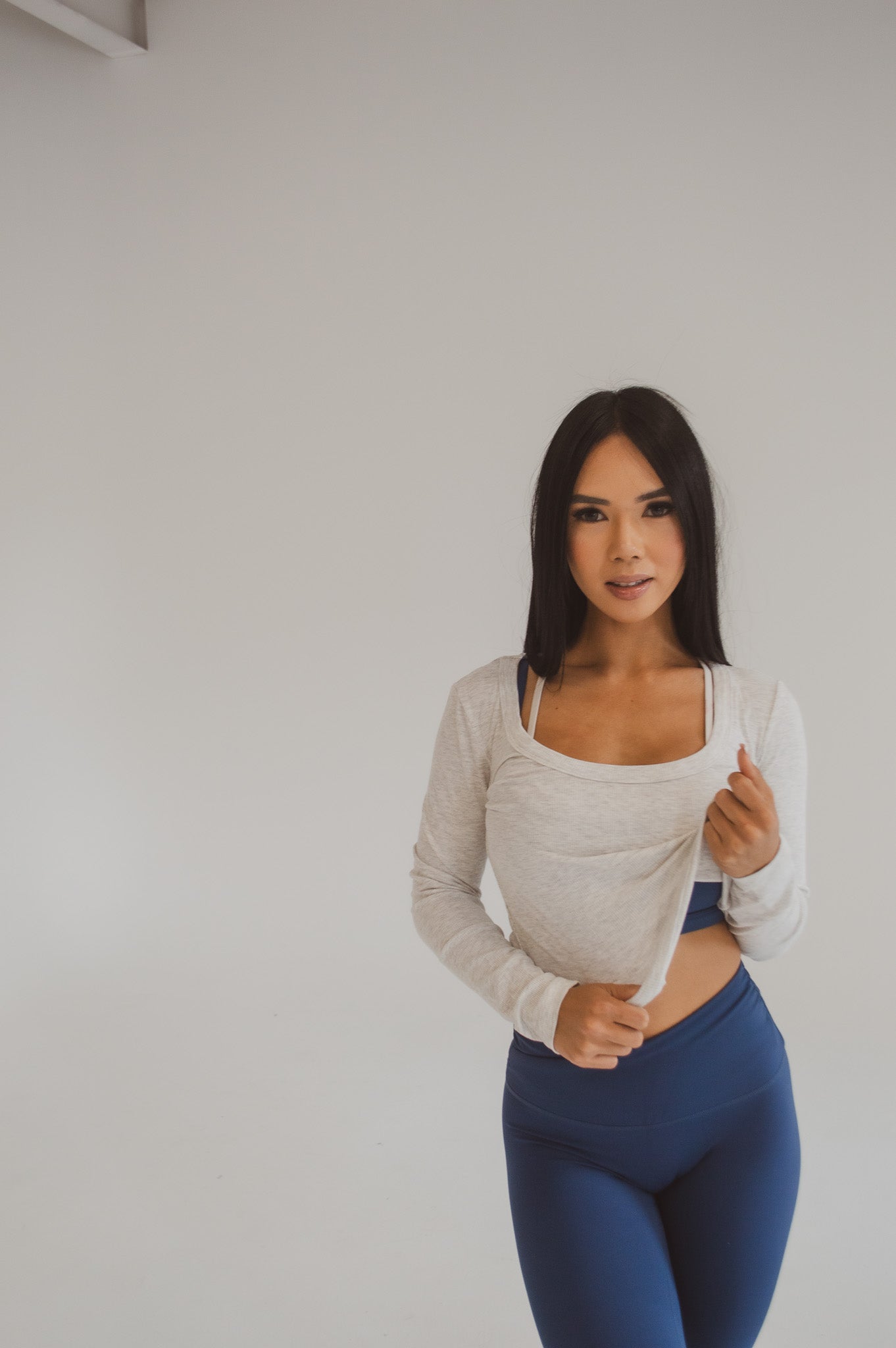 JO-ANNE STRECH LONG-SLEEVE - GREY MIST
