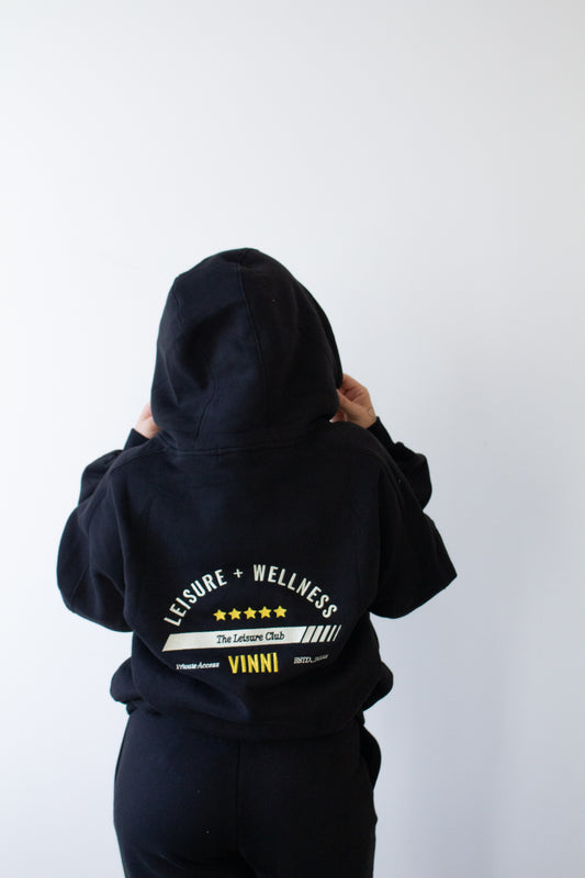 DUKE HOODIE [UNISEX]  - JET BLACK